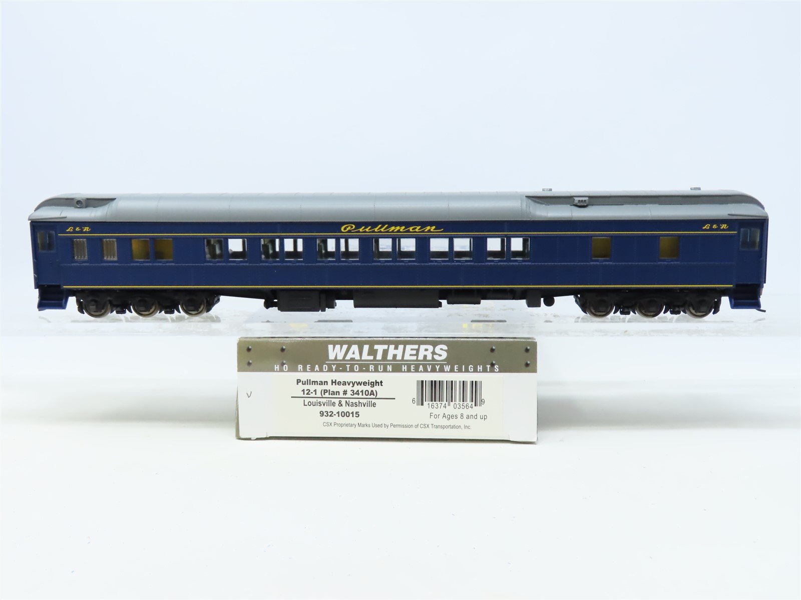 HO Walthers #932-10015 L&N Louisville & Nashville Pullman Heavyweight Passenger