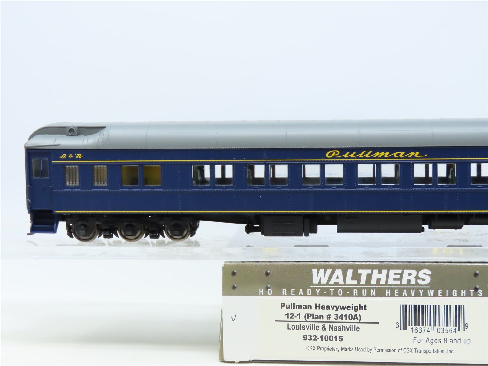 HO Walthers #932-10015 L&N Louisville & Nashville Pullman Heavyweight Passenger