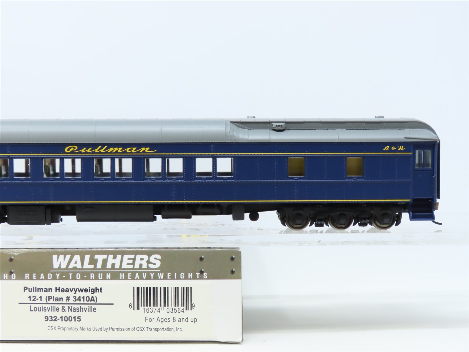 HO Walthers #932-10015 L&N Louisville & Nashville Pullman Heavyweight Passenger
