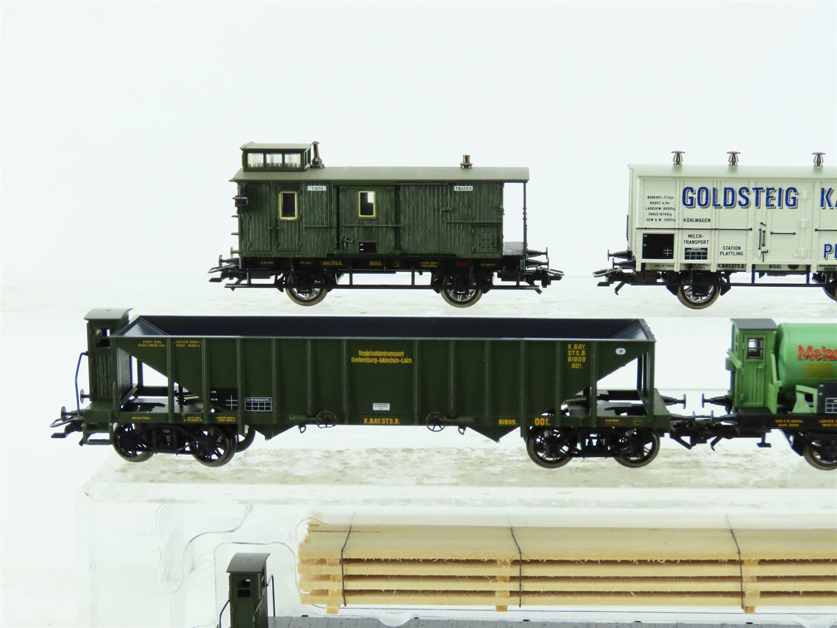 HO Scale Trix 24104 K.Bay.Sts.B. Royal Bavarian Era I Freight Cars 5-Pack