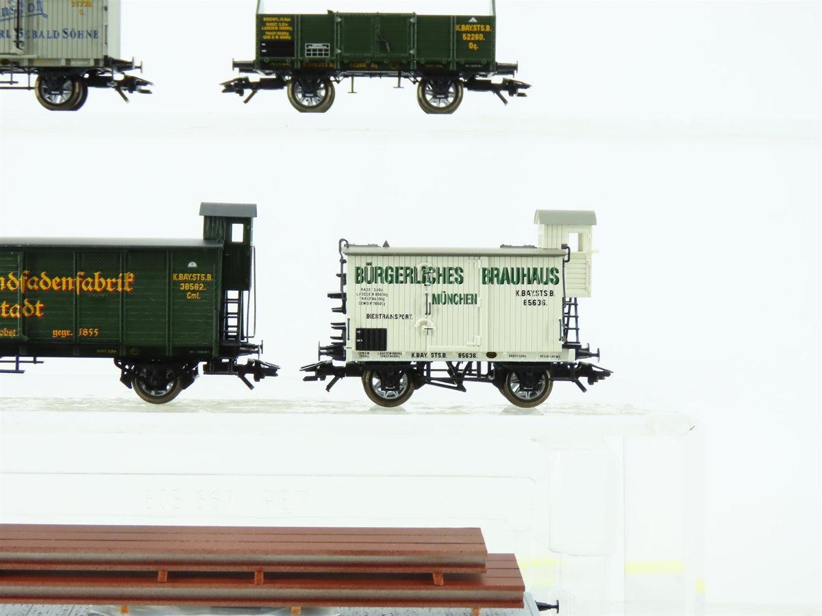 HO Scale Trix 24098 K.Bay.Sts.B. Royal Bavarian Era I Freight Cars 5-Pack