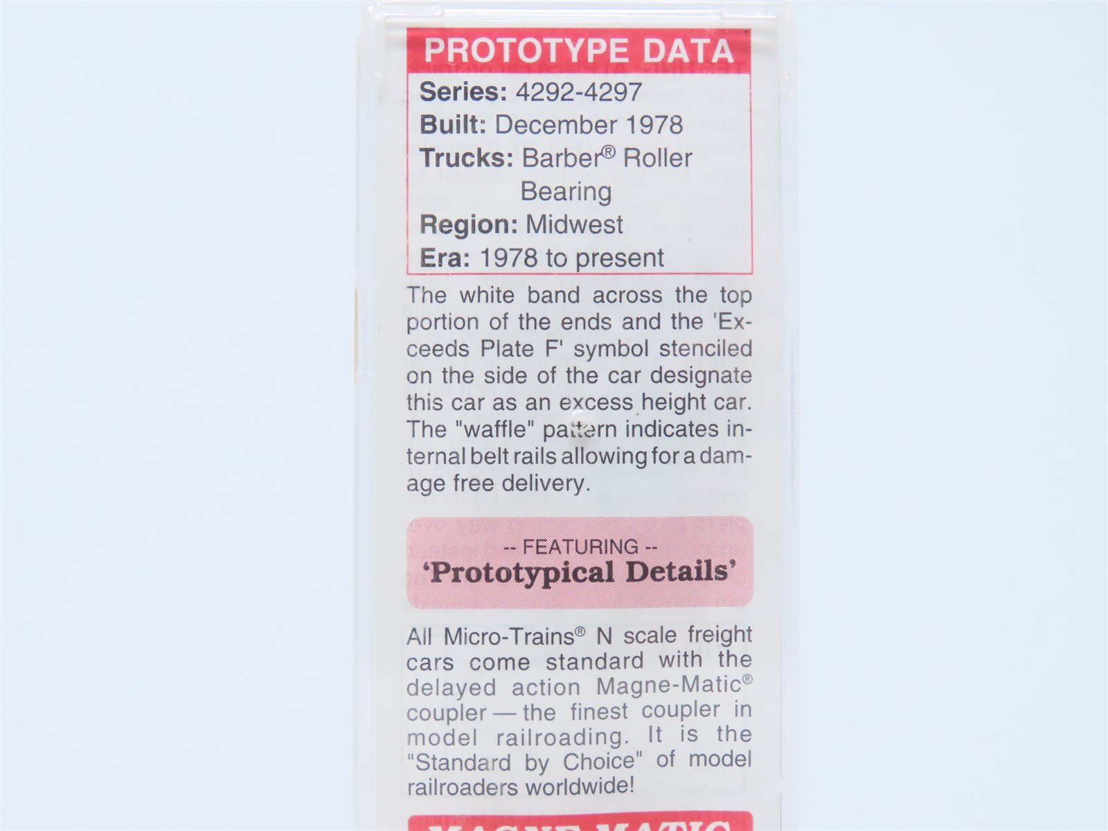 N Scale Micro-Trains MTL 103040 MILW Milwaukee Road Waffle Side 60' Boxcar #4292