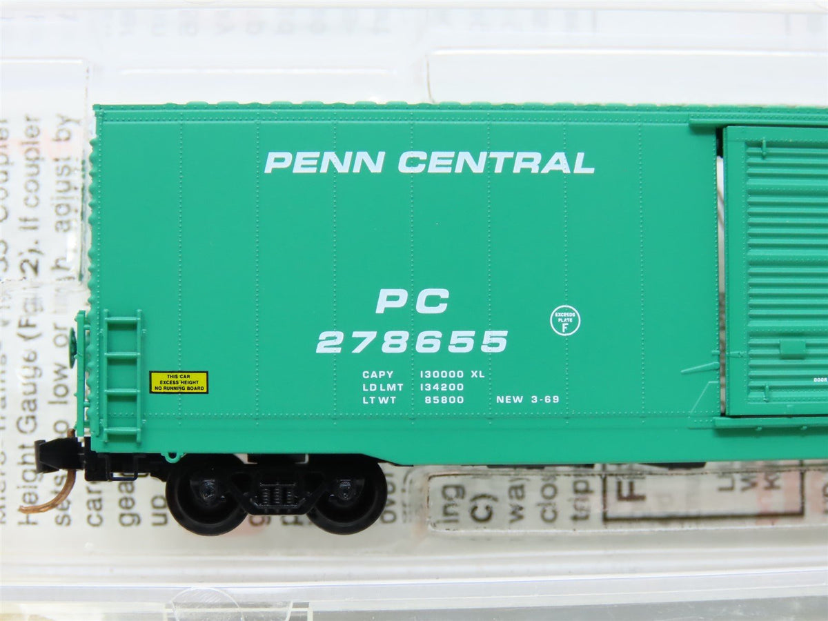 N Scale Micro-Trains MTL 104020 PC Penn Central 60&#39; Single Door Box Car #278655