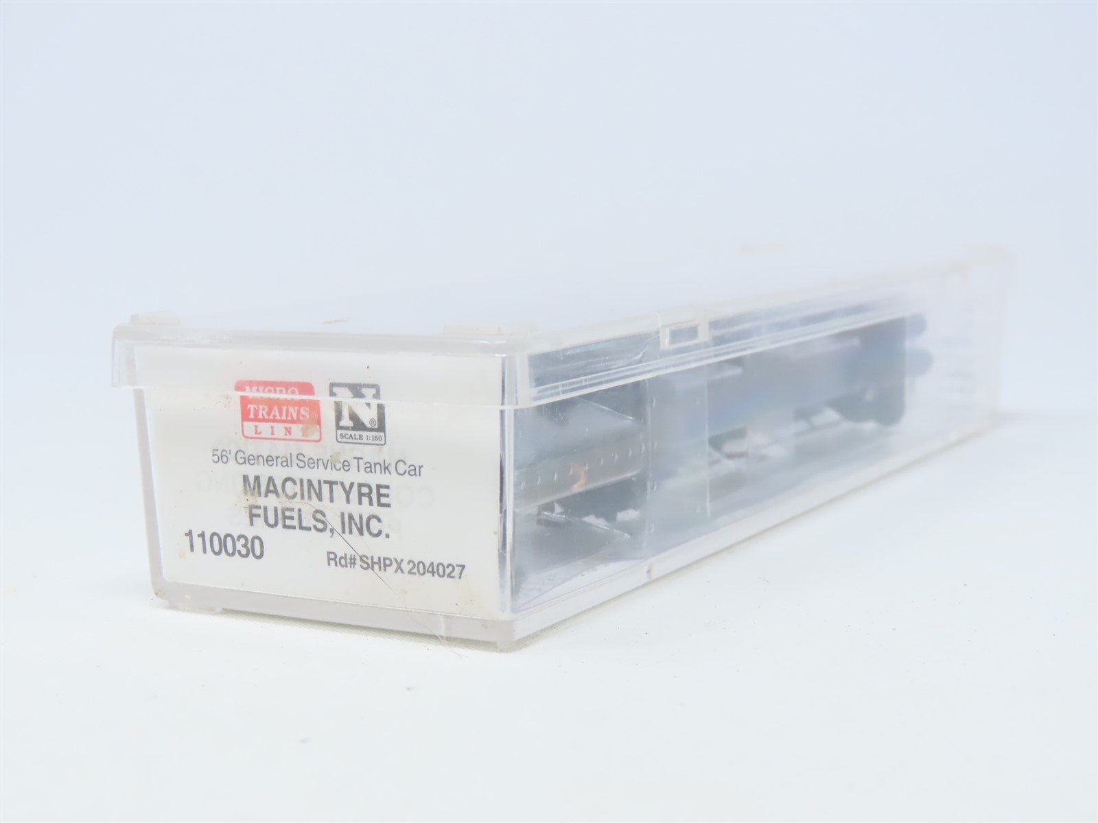 N Scale Micro-Trains MTL 110030 SHPX Macintyre Fuels Inc. Tank Car #204027
