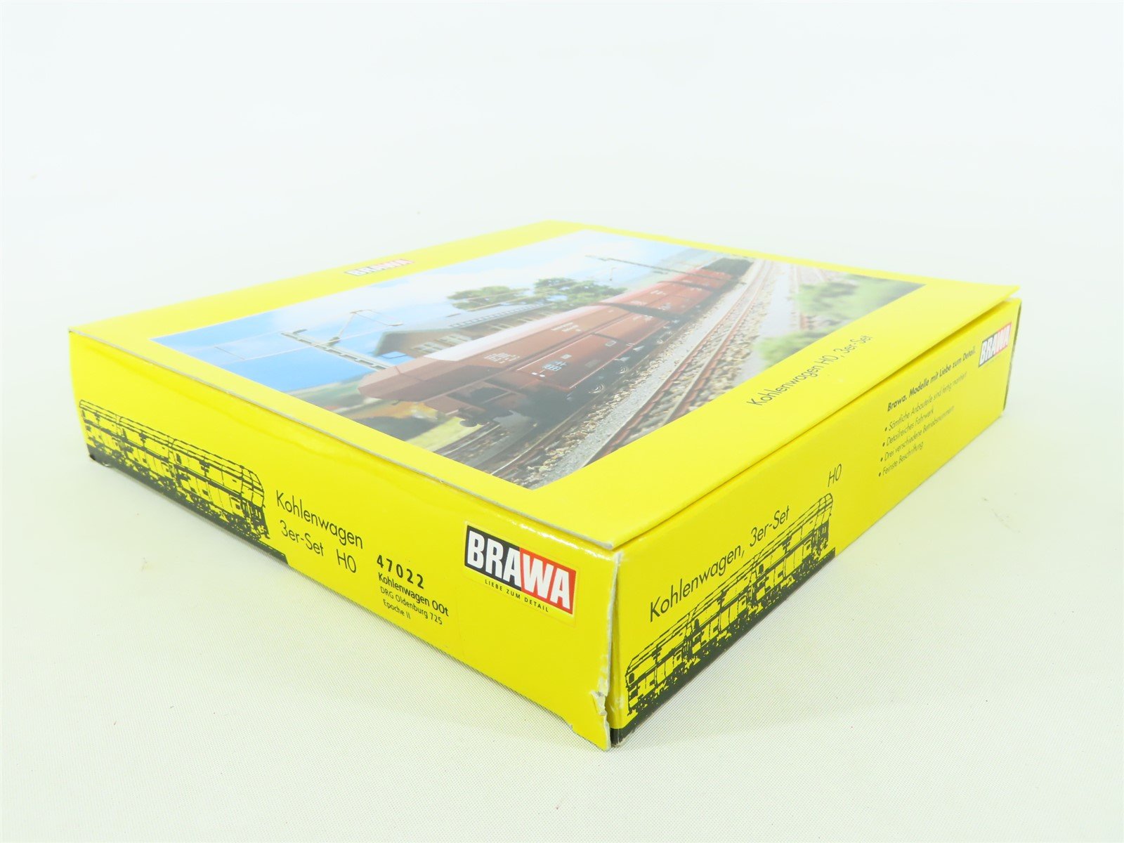 HO BRAWA 47022 DRG German Oldenburg Type OOt Side Discharge Hoppers 3-Car Set