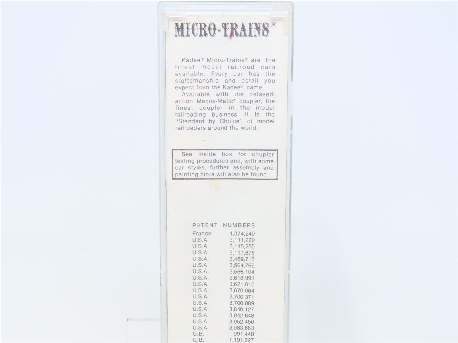 N Scale Micro-Trains MTL 64010 Kadee ATSF Flat Car w/ BN Trailer #293133