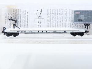 N Scale Micro-Trains MTL 64010 ATSF Flat Car w/ NW Trailer #293294