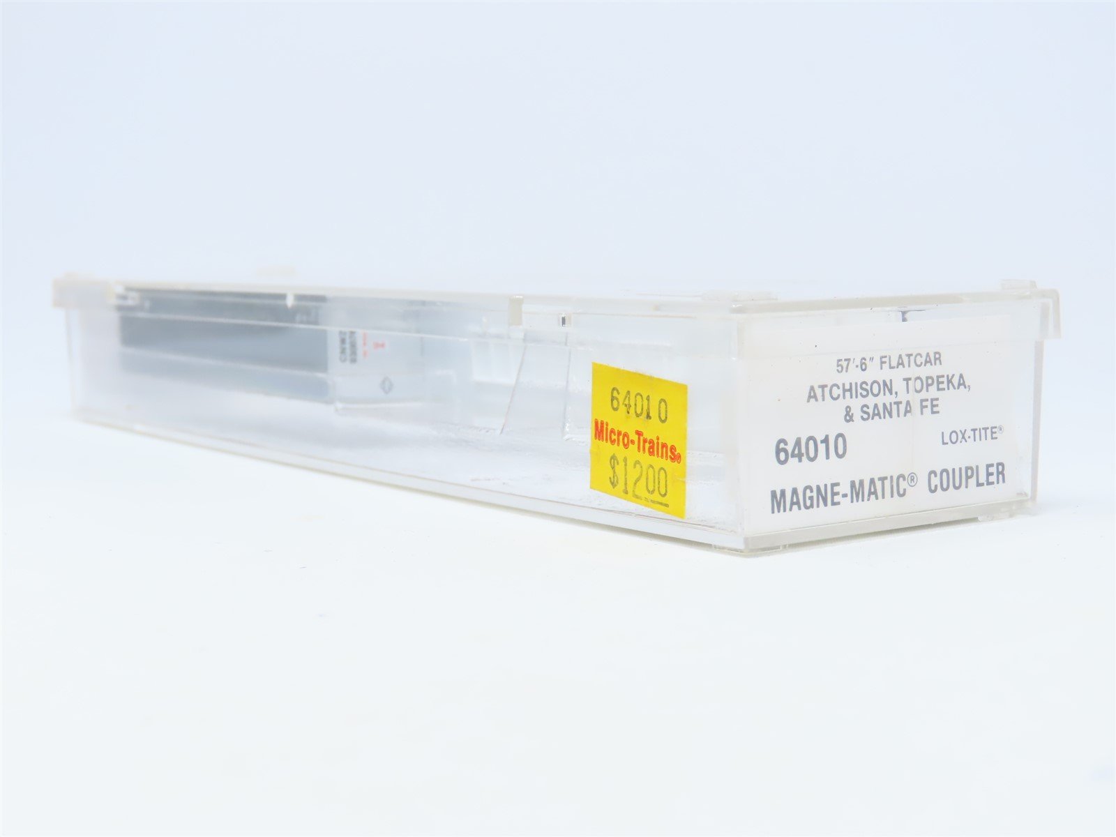 N Scale Micro-Trains MTL 64010 ATSF Flat Car w/ NW Trailer #293294