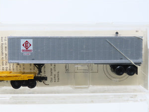 N Scale Kadee Micro-Trains MTL 68020 CNW Flat Car w/ EL Trailer #780519