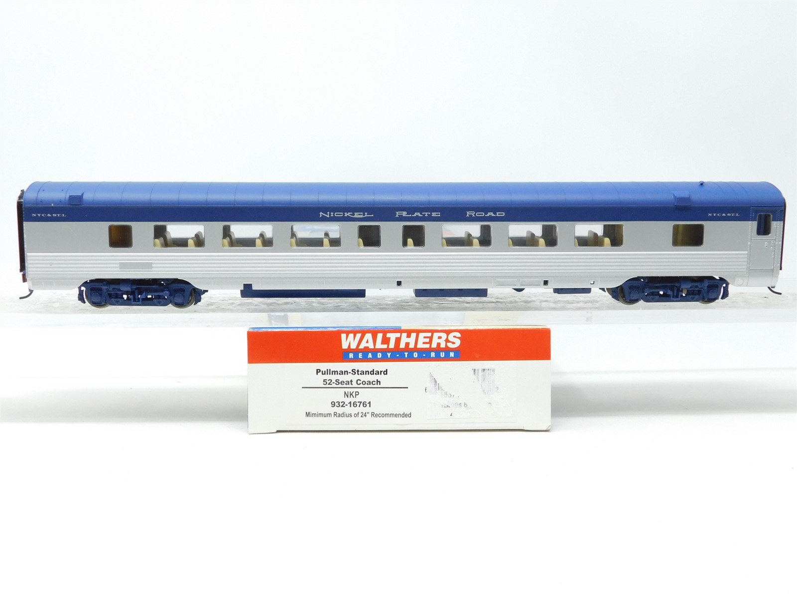 HO Scale Walthers #932-16761 NKP Nickel Plate Road 52-Seat Coach Passenger