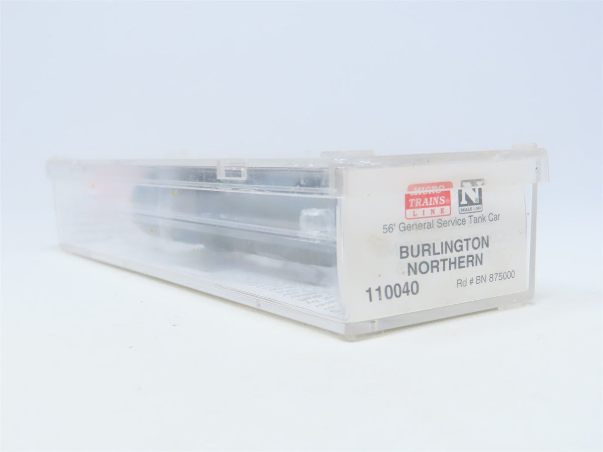 N Scale Micro-Trains MTL 110040 BN Burlington Northern 56&#39; Tank Car #875000