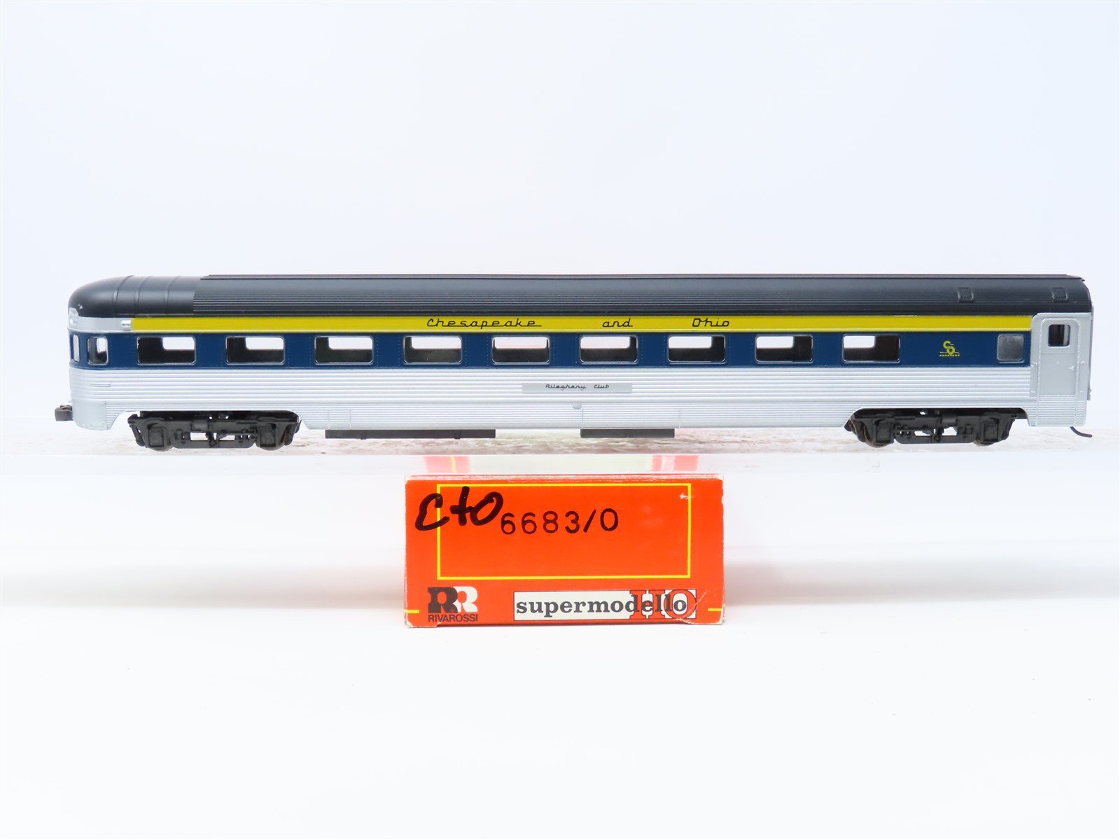 HO Rivarossi 6683/0 C&O Chesapeake & Ohio Observation Passenger "Allegheny Club"