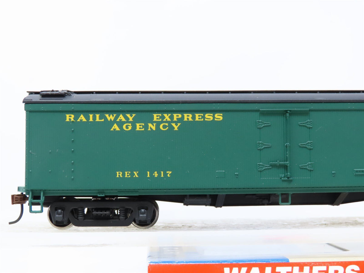 HO Scale Walthers #932-5480 REX Railway Express Agency GACX Wood Reefer #1417