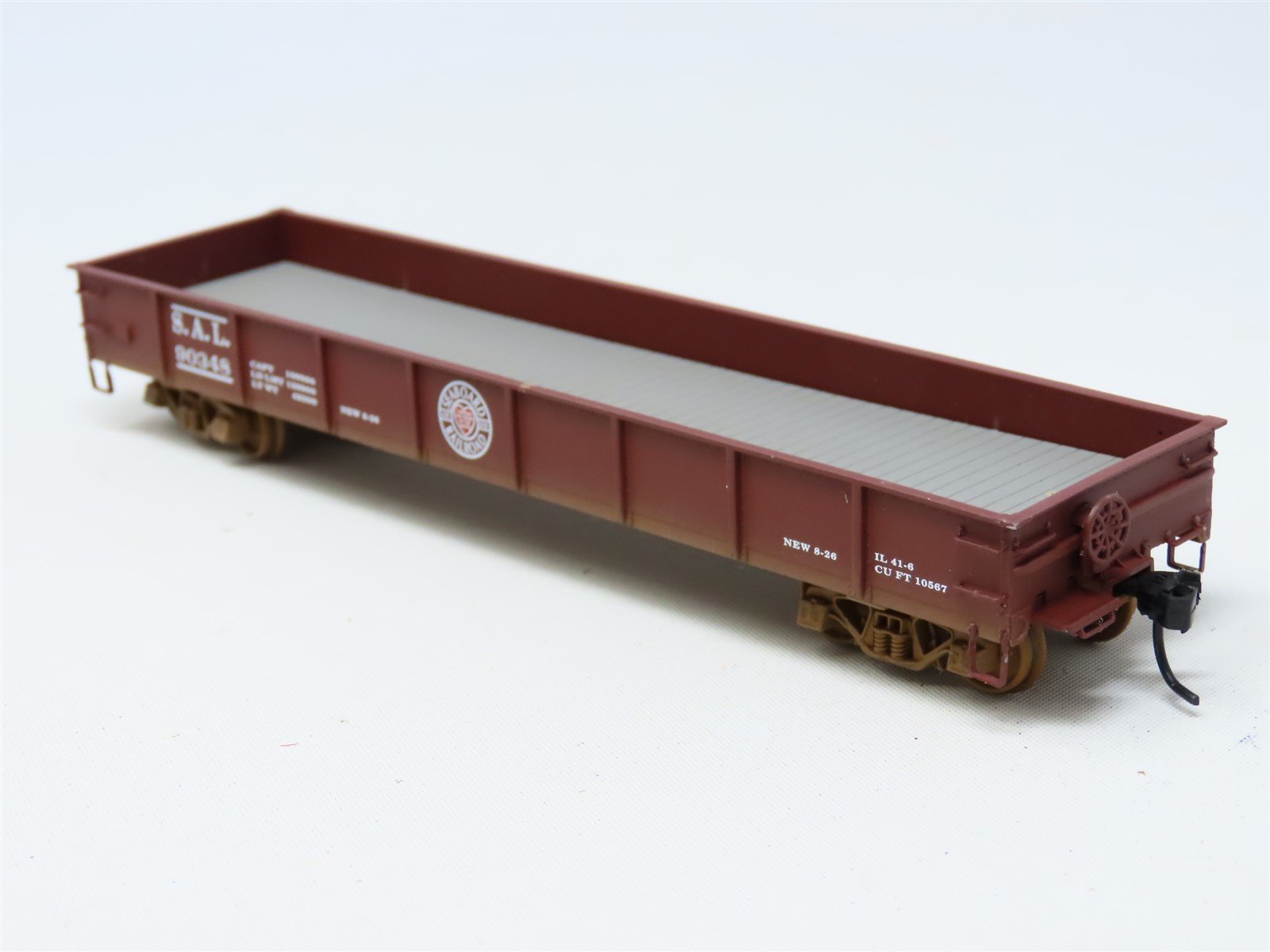 HO Ertl #4985 SAL Seaboard Air Line 40' Low-Side Gondola #90348 - Weathered