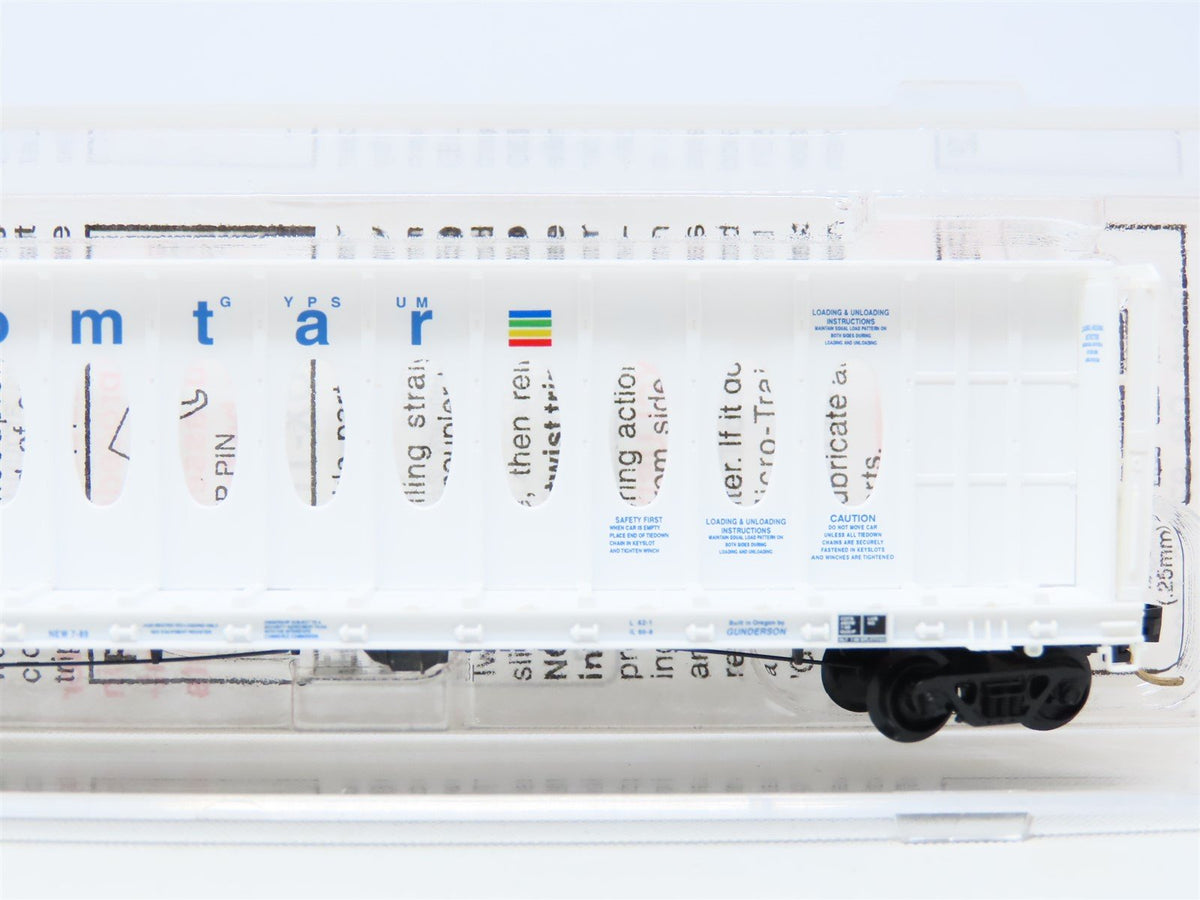 N Scale Micro-Trains MTL 53510 GBRX Domtar Gypsum Center Beam Flat Car #9020