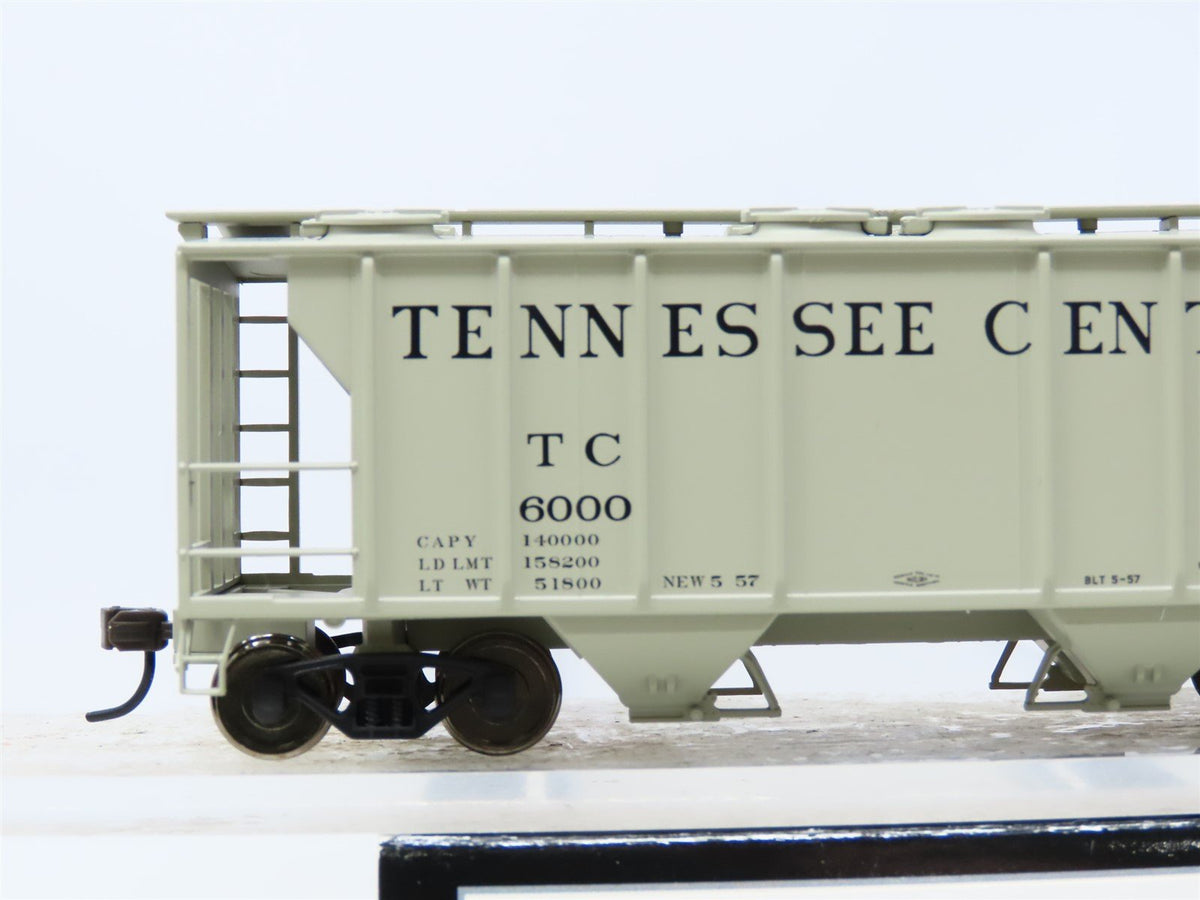 HO Scale Atlas Trainman #17009 TC Tennessee Central 2-Bay Covered Hopper #6000