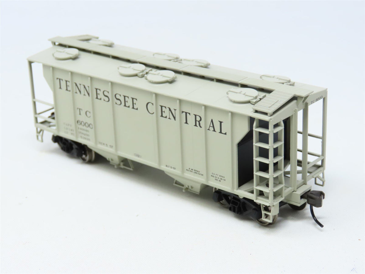 HO Scale Atlas Trainman #17009 TC Tennessee Central 2-Bay Covered Hopper #6000