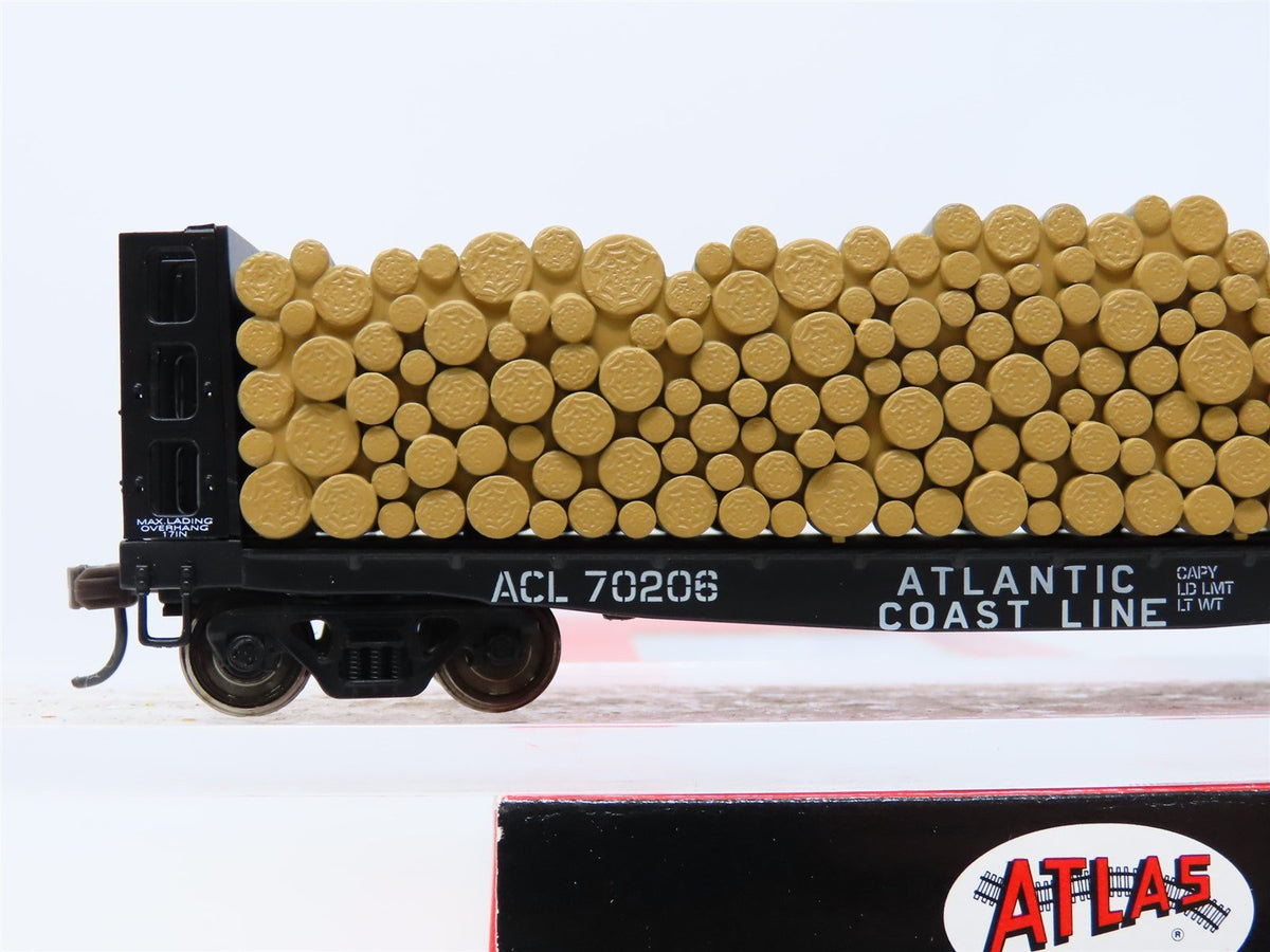 HO Scale Atlas #1602-1 ACL Atlantic Coast Line Pulpwood Flat Car w/ Load #7026