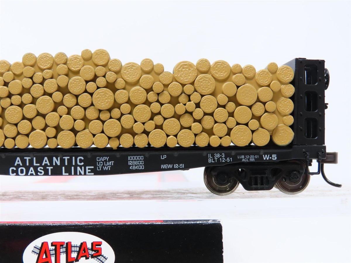 HO Scale Atlas #1602-1 ACL Atlantic Coast Line Pulpwood Flat Car w/ Load #7026