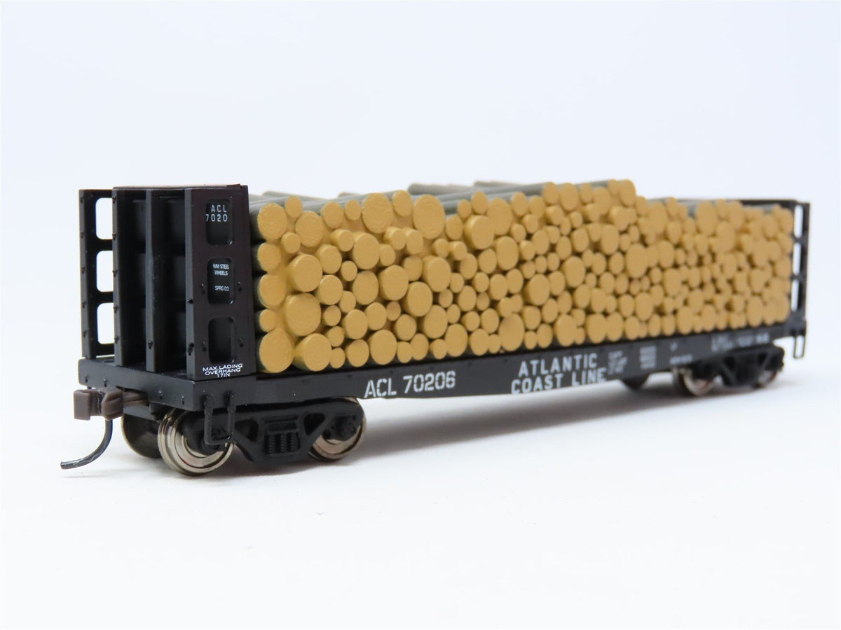 HO Scale Atlas #1602-1 ACL Atlantic Coast Line Pulpwood Flat Car w/ Load #7026