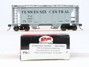 HO Atlas/SER-NMRA Cumberland TC Tennessee Central 2-Bay Hopper 6007 - Pro Custom