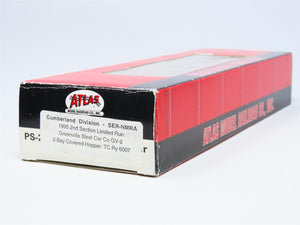 HO Atlas/SER-NMRA Cumberland TC Tennessee Central 2-Bay Hopper 6007 - Pro Custom