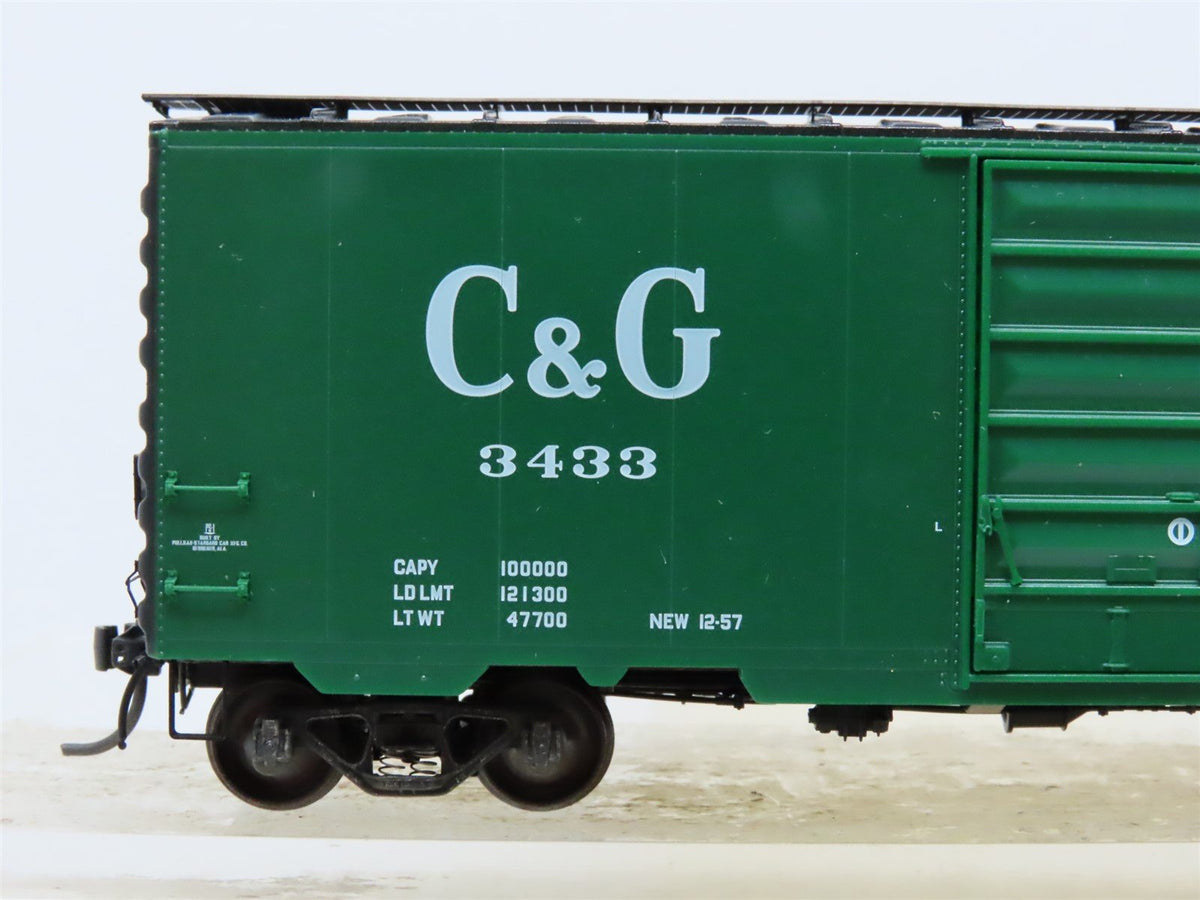 HO Scale Kadee #5258 C&amp;G Columbus &amp; Greenville 40&#39; Single Door Box Car #3433