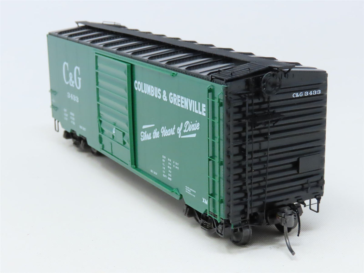 HO Scale Kadee #5258 C&amp;G Columbus &amp; Greenville 40&#39; Single Door Box Car #3433