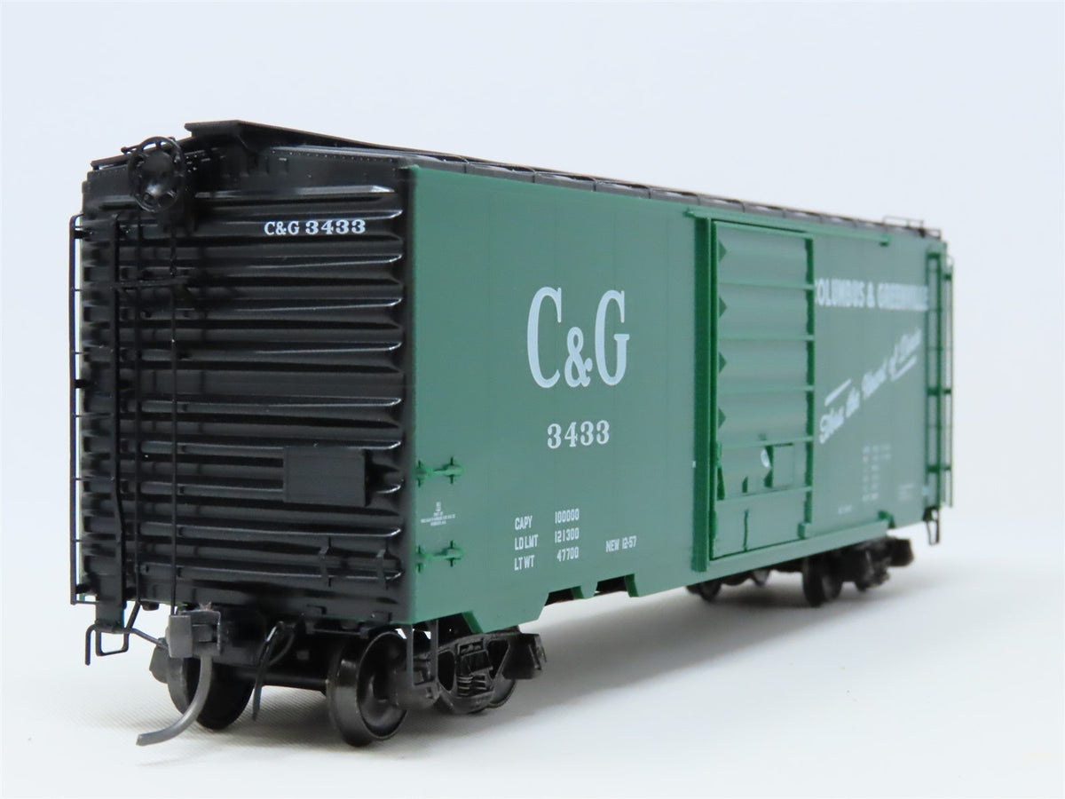 HO Scale Kadee #5258 C&amp;G Columbus &amp; Greenville 40&#39; Single Door Box Car #3433