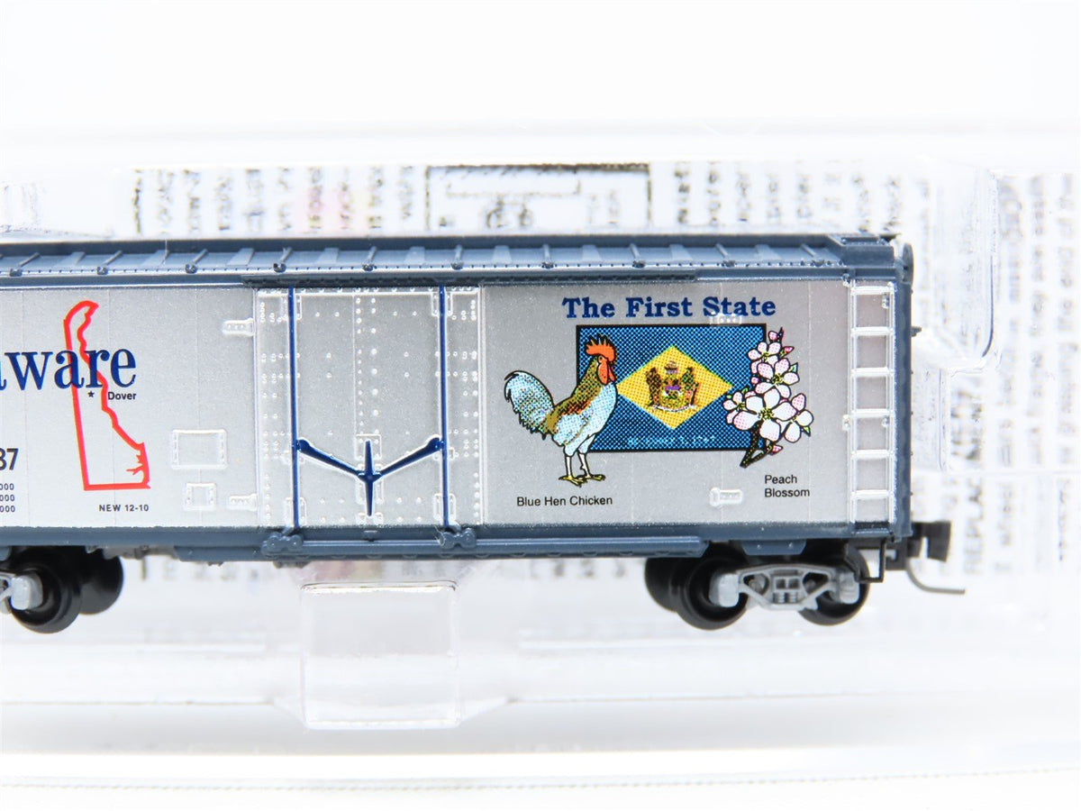 Z Scale Micro-Trains MTL 50200530 DE Delaware State Car Plug Door Box Car #1787