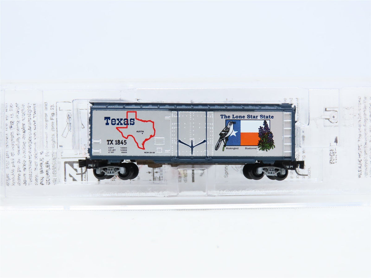 Z Scale Micro-Trains MTL 50200503 TX Texas State Car Plug Door 40&#39; Box Car #1845