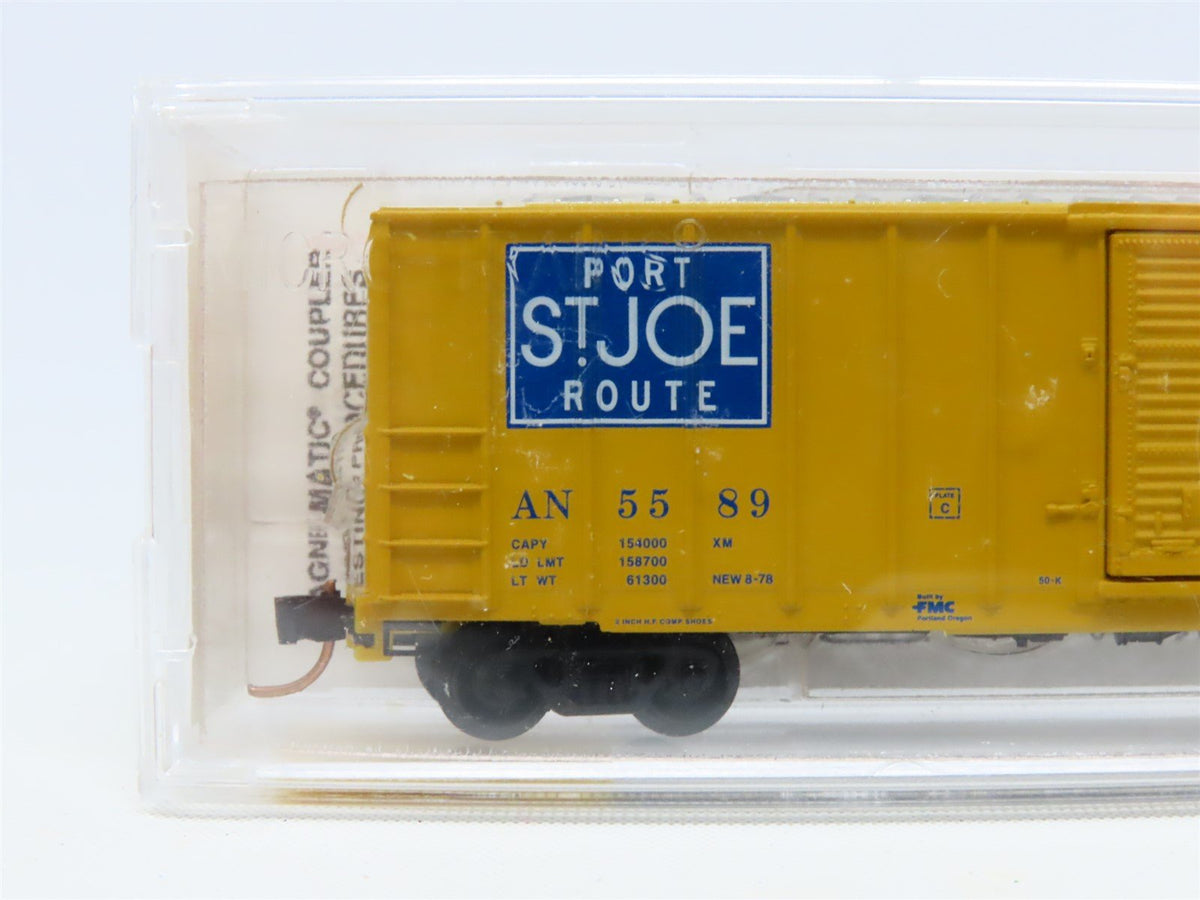 N Micro-Trains MTL 25580 AN &quot;Port St. Joe Route&quot; 50&#39; Rib Side Box Car #5589