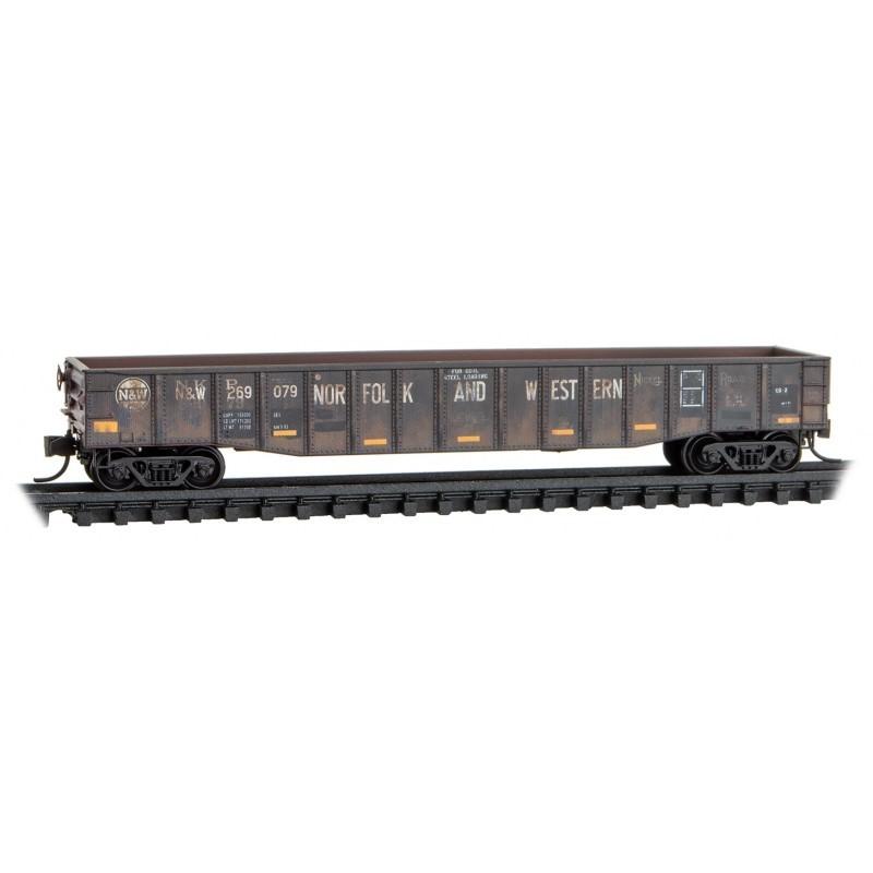 N Micro-Trains MTL 10544620 ex/NKP N&W 50' Gondola 269079 Weathered FT Series #4