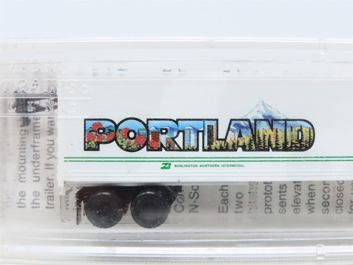 N Scale Micro-Trains MTL 67210 BN Intermodal Portland 45&#39; Trailer #BNZ 237862