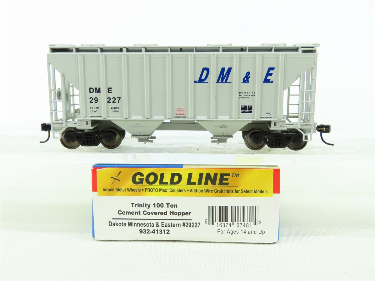 HO Walthers Gold Line #932-41312 DM&amp;E Dakota Minnesota &amp; Eastern 2-Bay Hopper