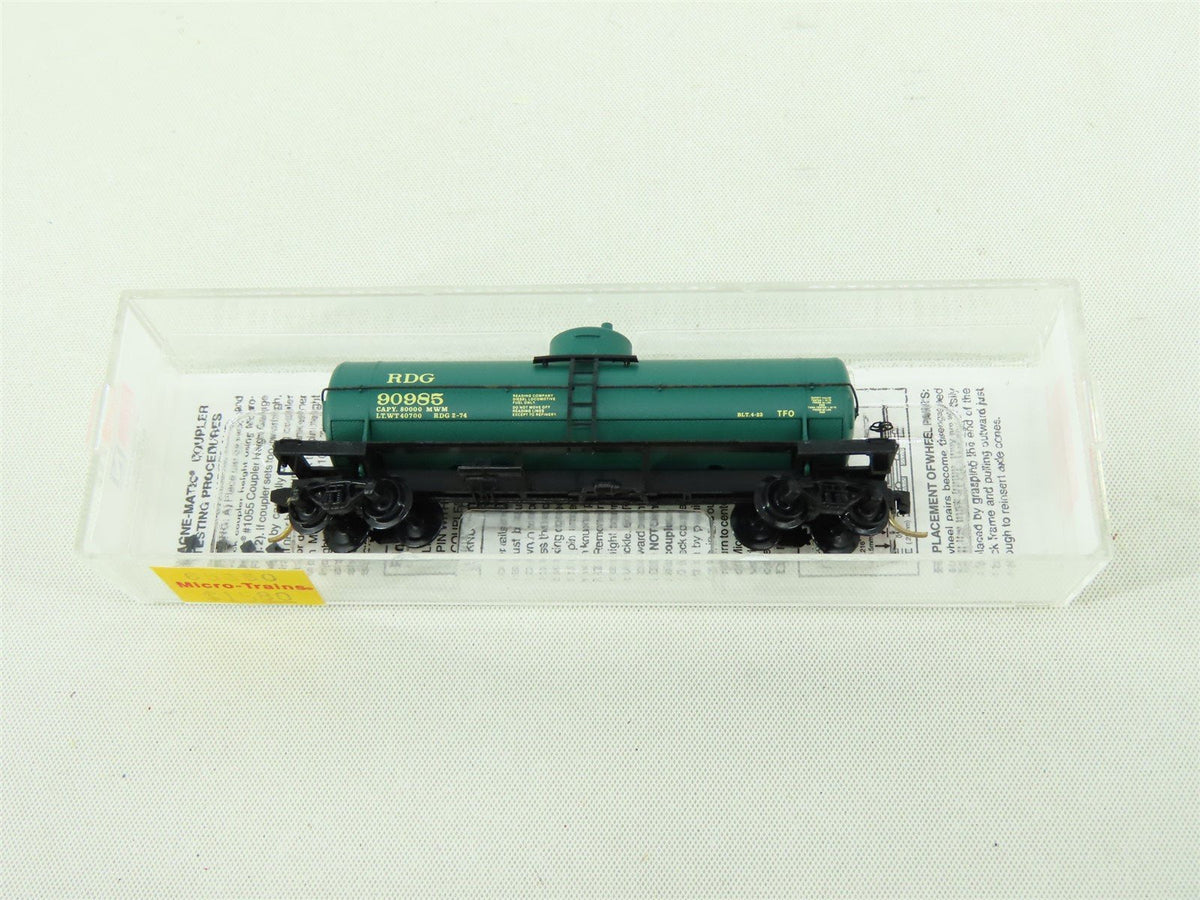 N Scale Micro-Trains MTL #65350 MWM RDG Reading 39&#39; Single Dome Tank Car #90985