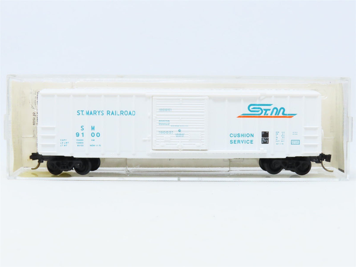 N Scale Micro-Trains MTL Kadee 25300 SM St. Marys 50&#39; Single Door Box Car #9100