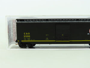 N Scale Micro-Trains MTL #03100071 C&O The Chessie Route 50' Box Car #21290