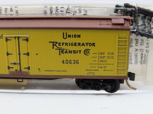 N Scale Micro-Trains MTL 49350 URTC Puritan Malt 40' Wooden Reefer #40636