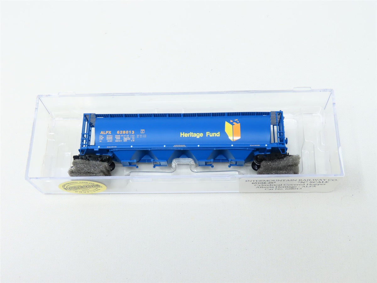 N InterMountain #65104-25 ALPX Alberta Heritage 4-Bay Cylindrical Hopper #628013