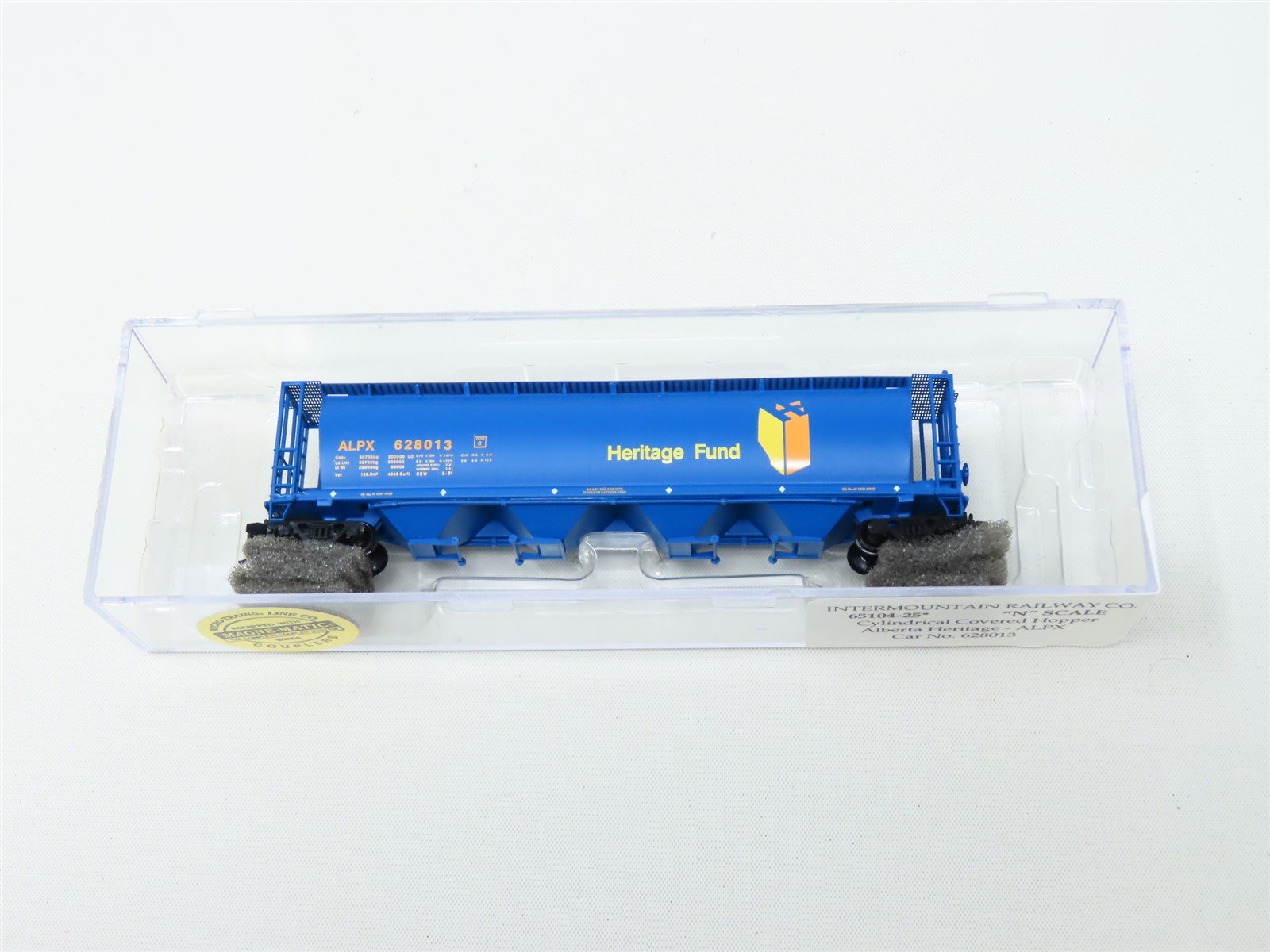 N InterMountain #65104-25 ALPX Alberta Heritage 4-Bay Cylindrical Hopper #628013