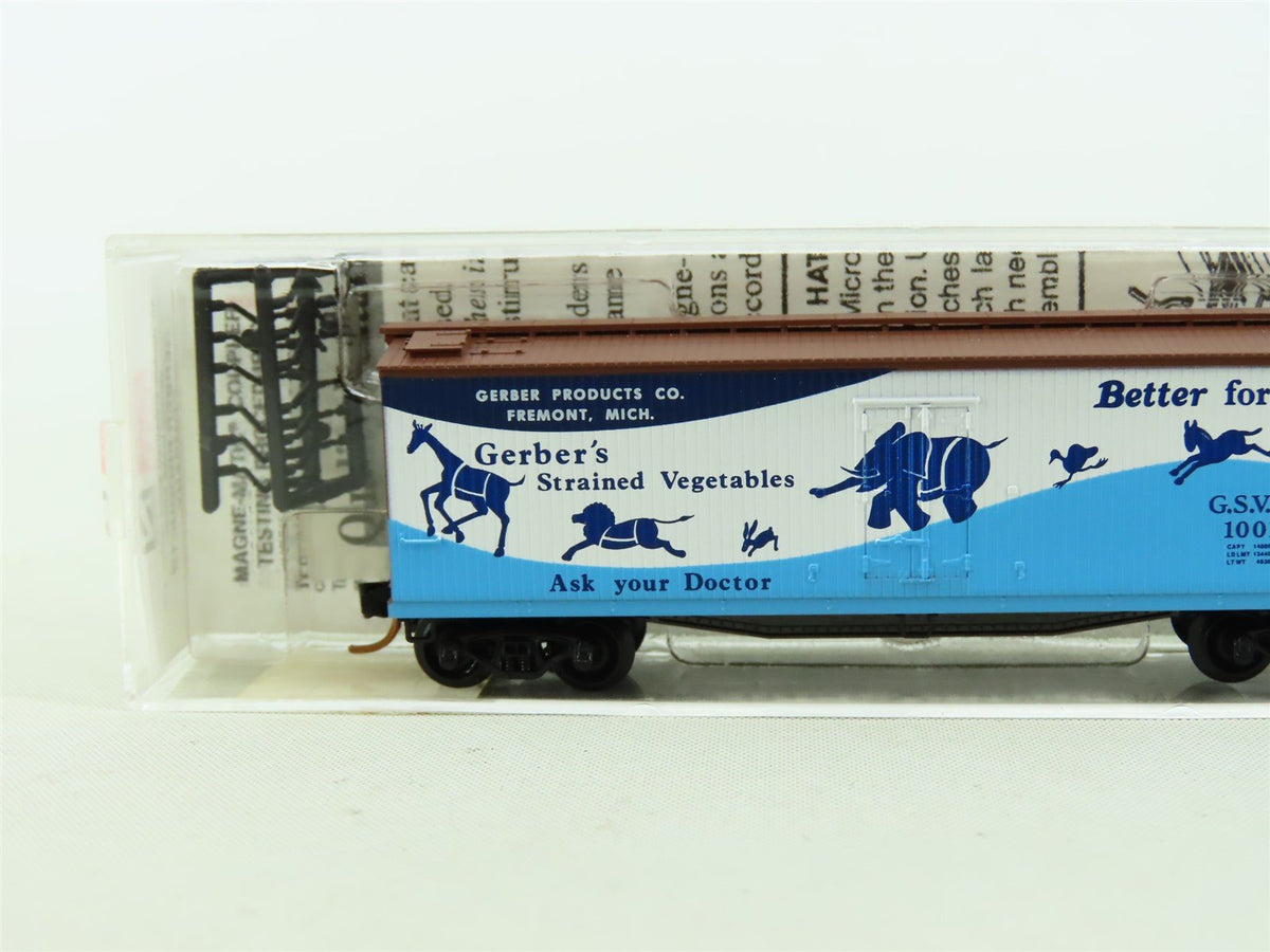 N Micro-Trains MTL 49330 GSVX Gerber Products Company 40&#39; Wood Reefer #1001