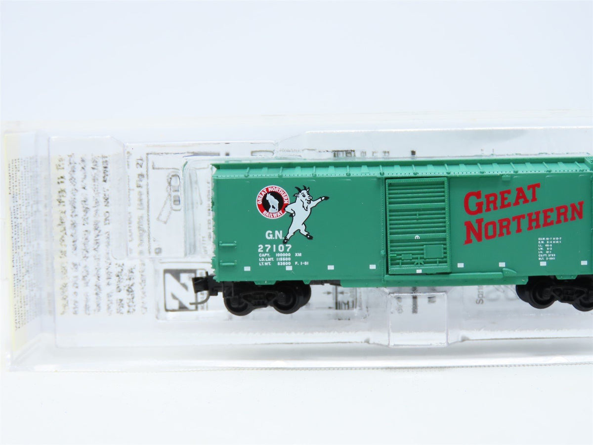 Z Scale Micro-Trains MTL #50000441 GN Great Northern &quot;Goat&quot; 40&#39; Box Car #27107