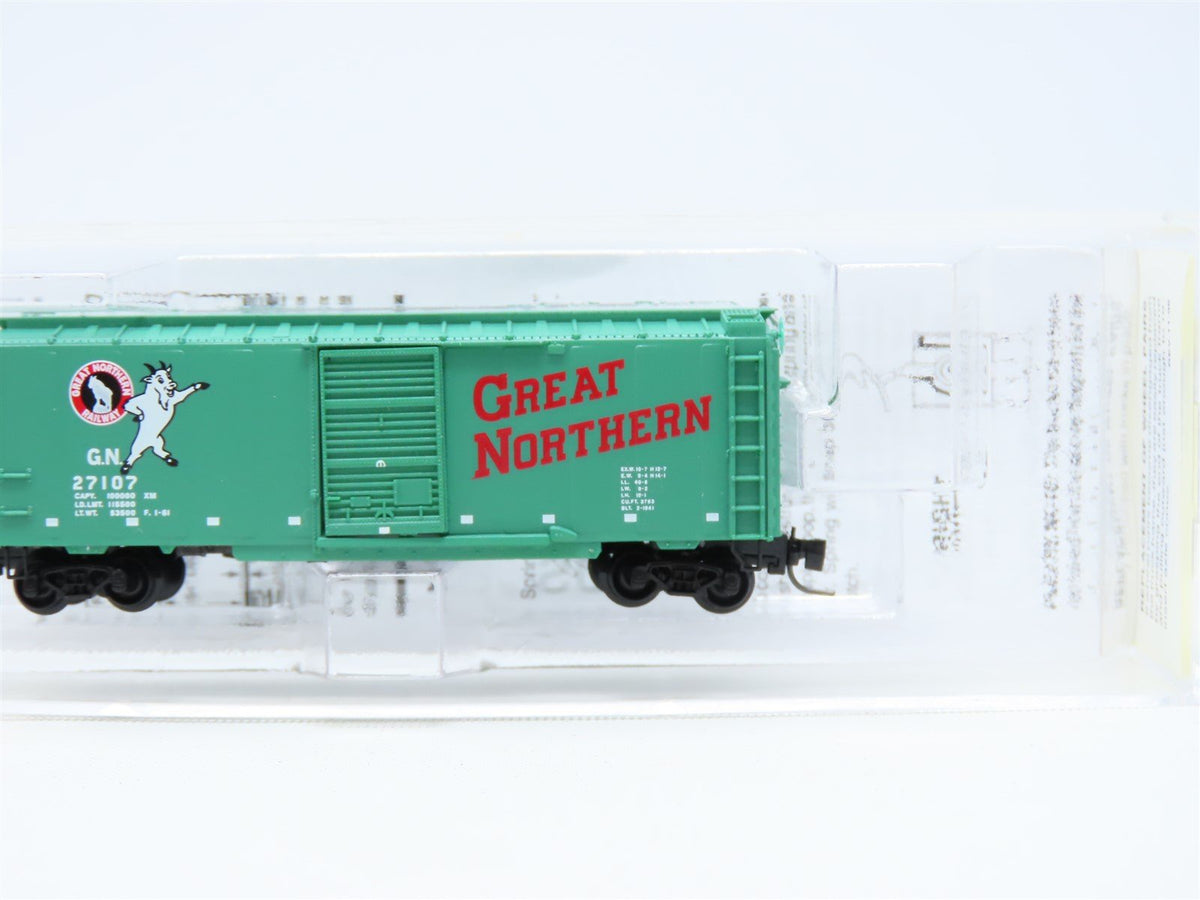 Z Scale Micro-Trains MTL #50000441 GN Great Northern &quot;Goat&quot; 40&#39; Box Car #27107