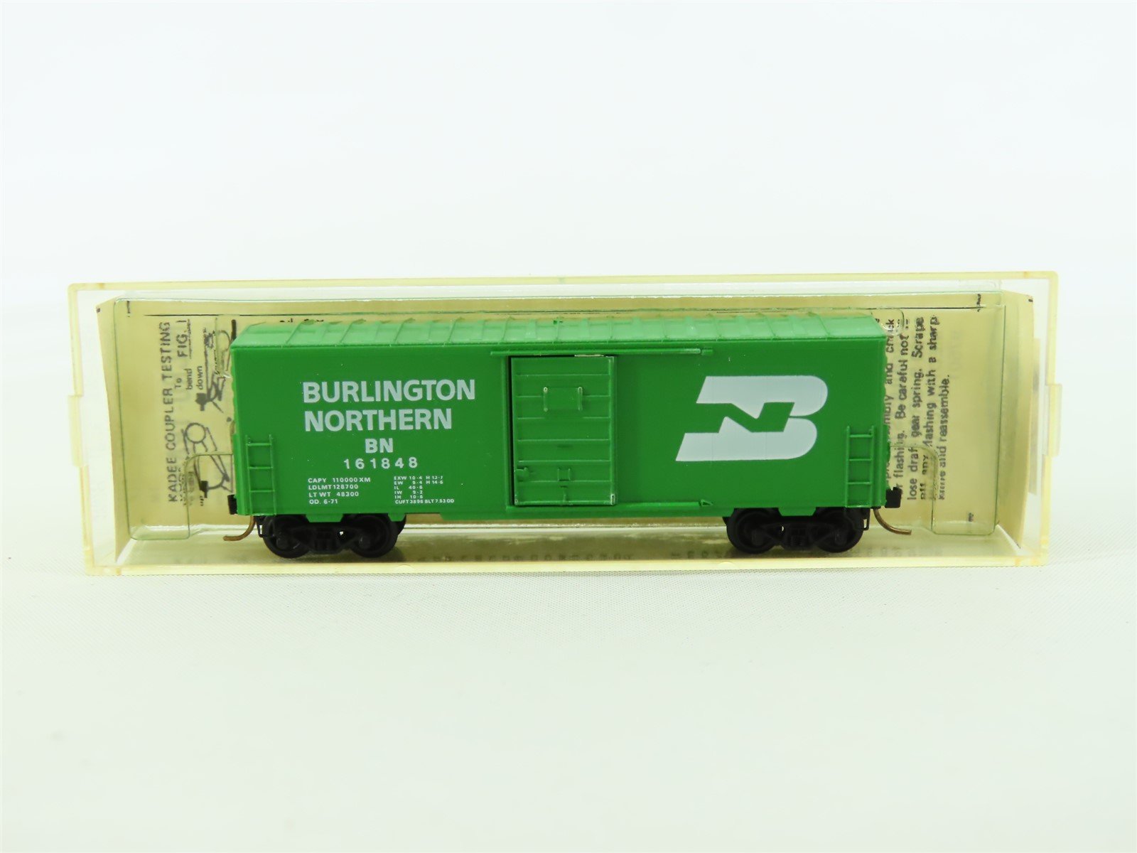 N Scale Kadee Micro-Trains MTL 24040 BN Burlington Northern 40' Box Car #161846
