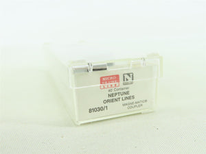 N Scale Micro-Trains MTL 81030/1 Neptune Orient Lines 40' Container #4180892