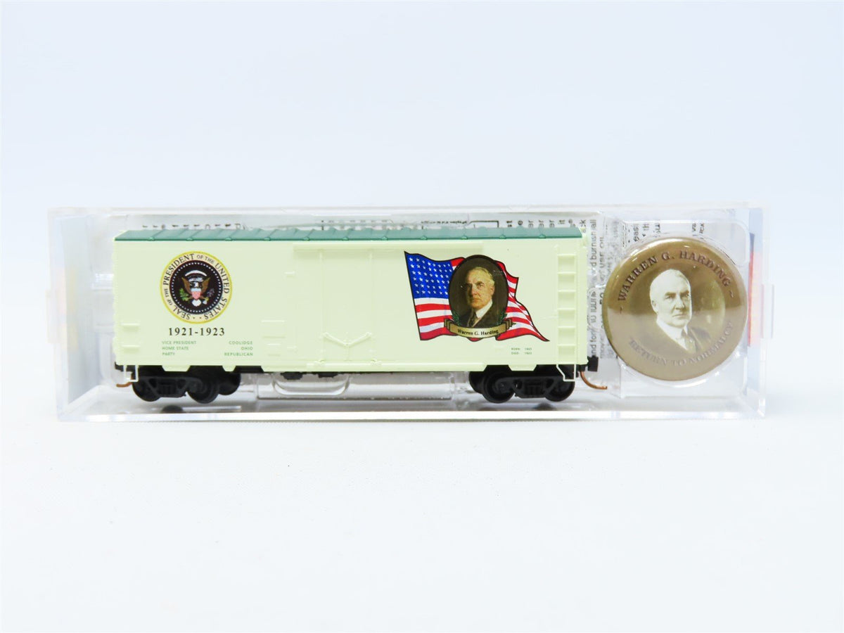 N Micro-Trains MTL #07400124 Presidential Car 40&#39; Box Car - Warren G. Harding