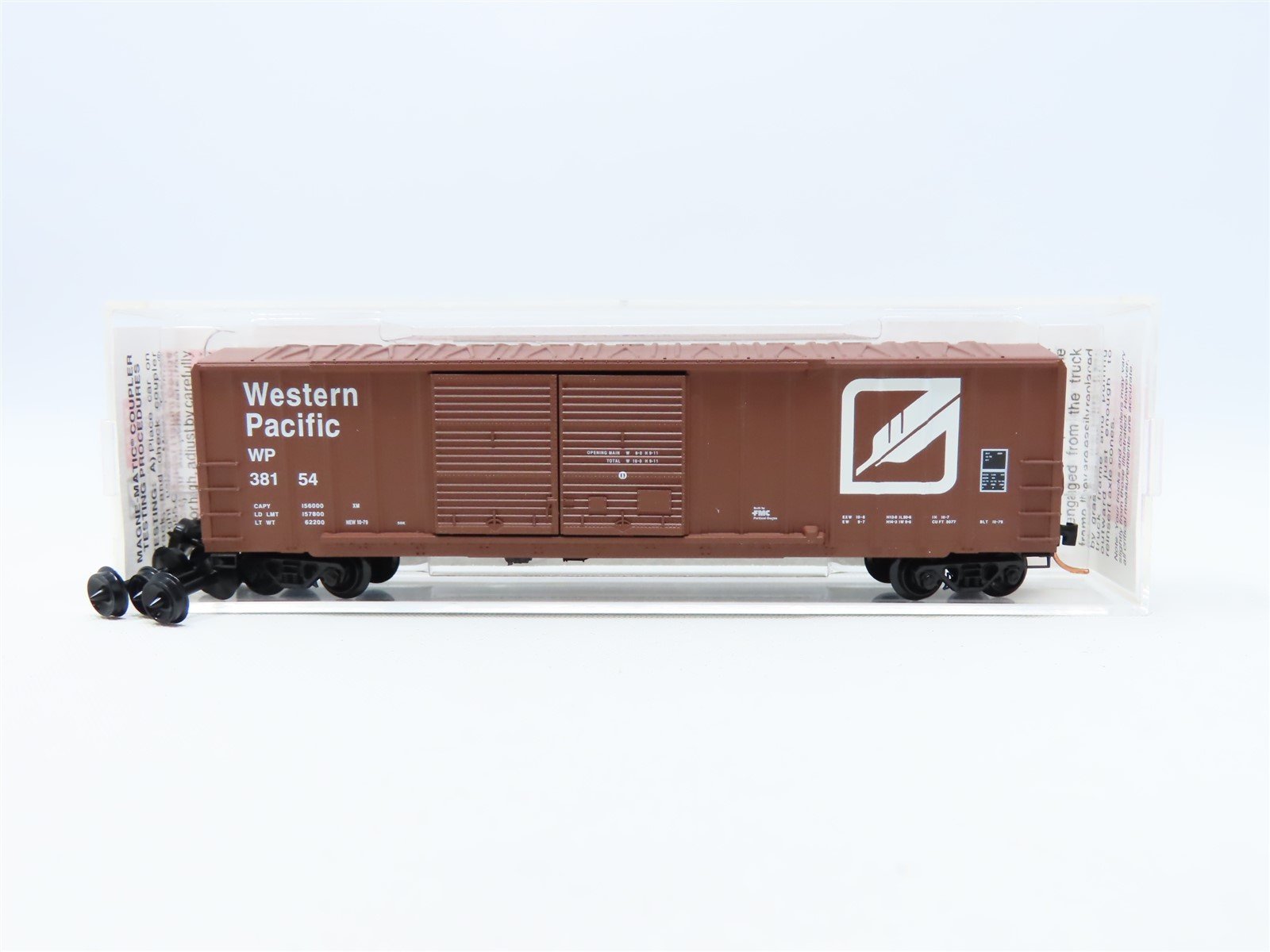 N Scale Micro-Trains MTL #30080 WP Western Pacific "Feather" 50' Box Car #38154