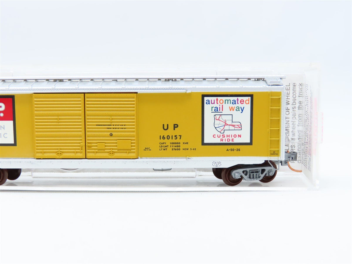 N Scale Micro-Trains MTL #34310 UP &quot;Automated Railway&quot; 50&#39; Box Car #160157