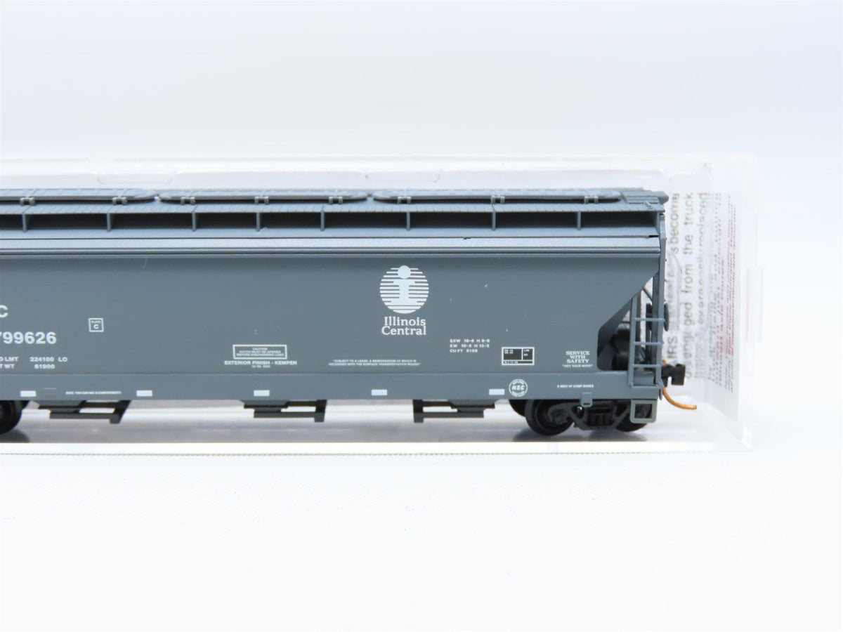 N Micro-Trains MTL #09400200 IC Illinois Central 3-Bay Covered Hopper #799626